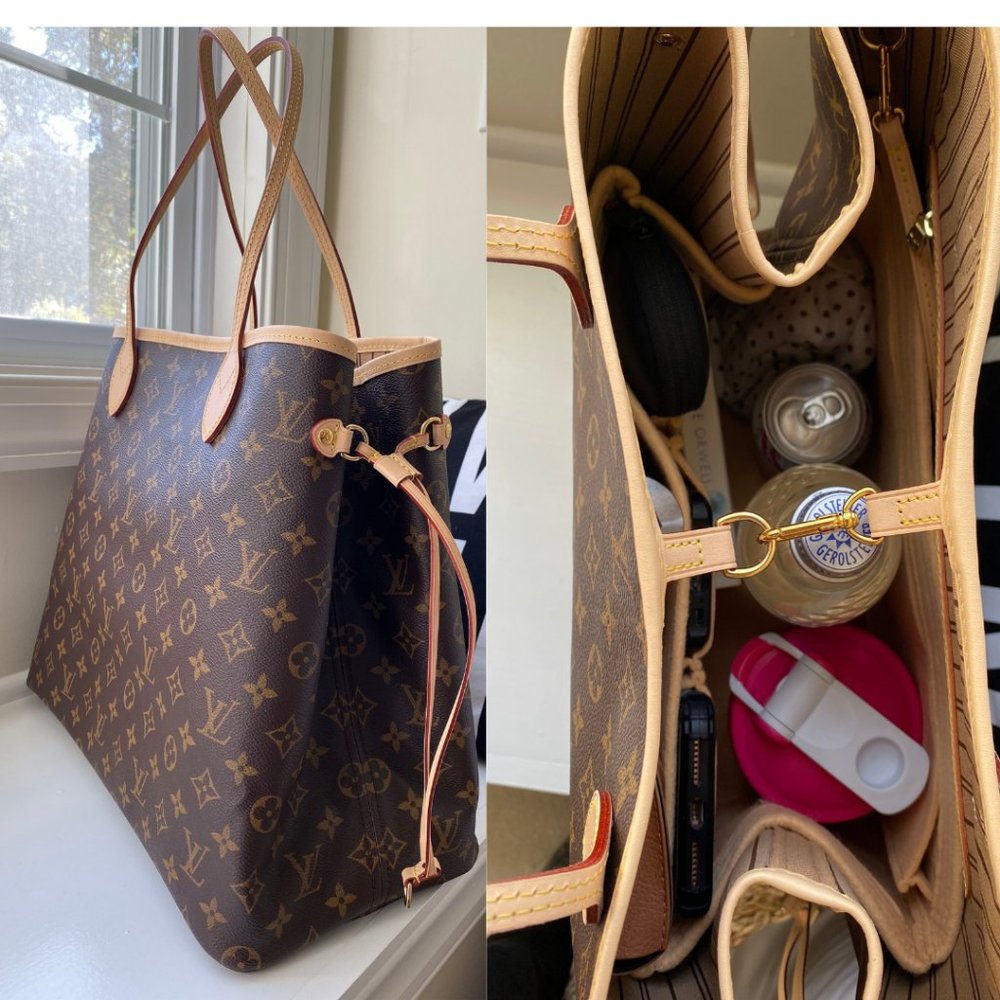 👑Neverfull GM MM PM LV Purse Organizer Insert Beige Tan Only @AlgorithmBags